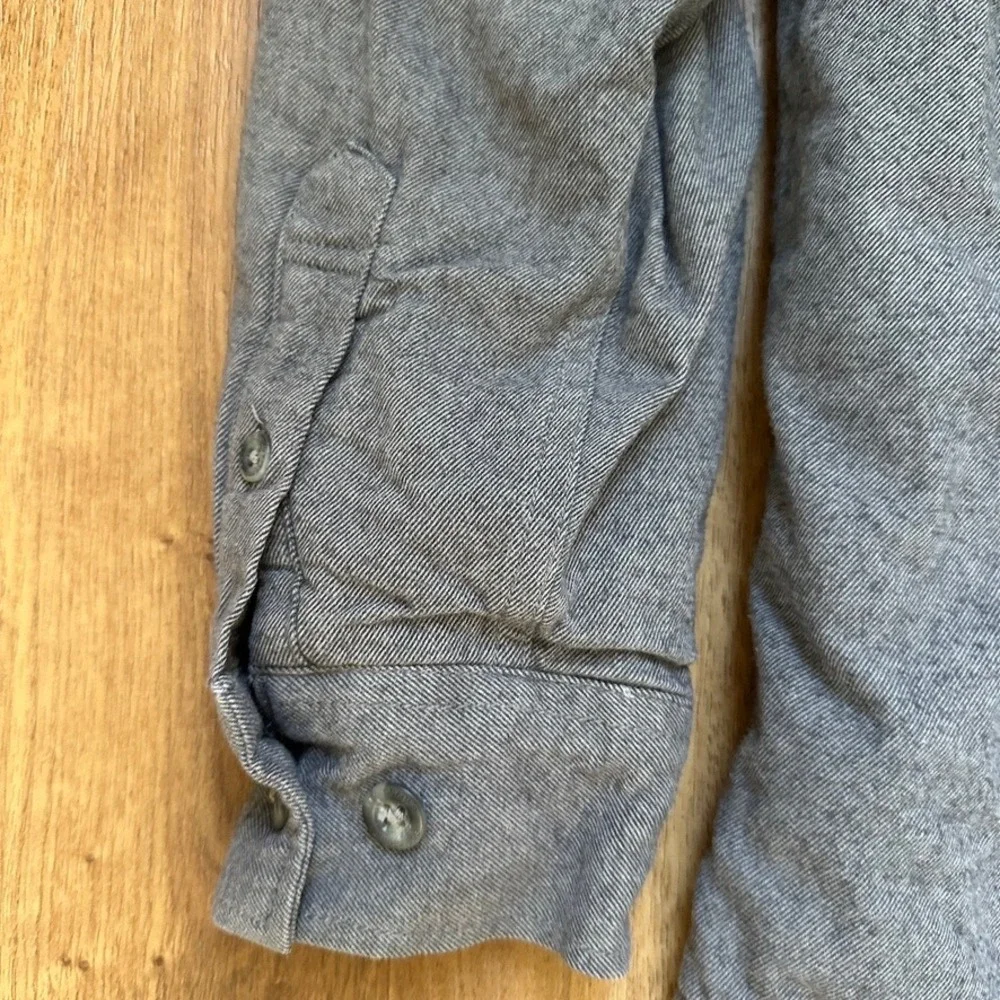 Eddie Bauer Men's Gray Fleece Lined Shirt Jacket Shaket Size Medium